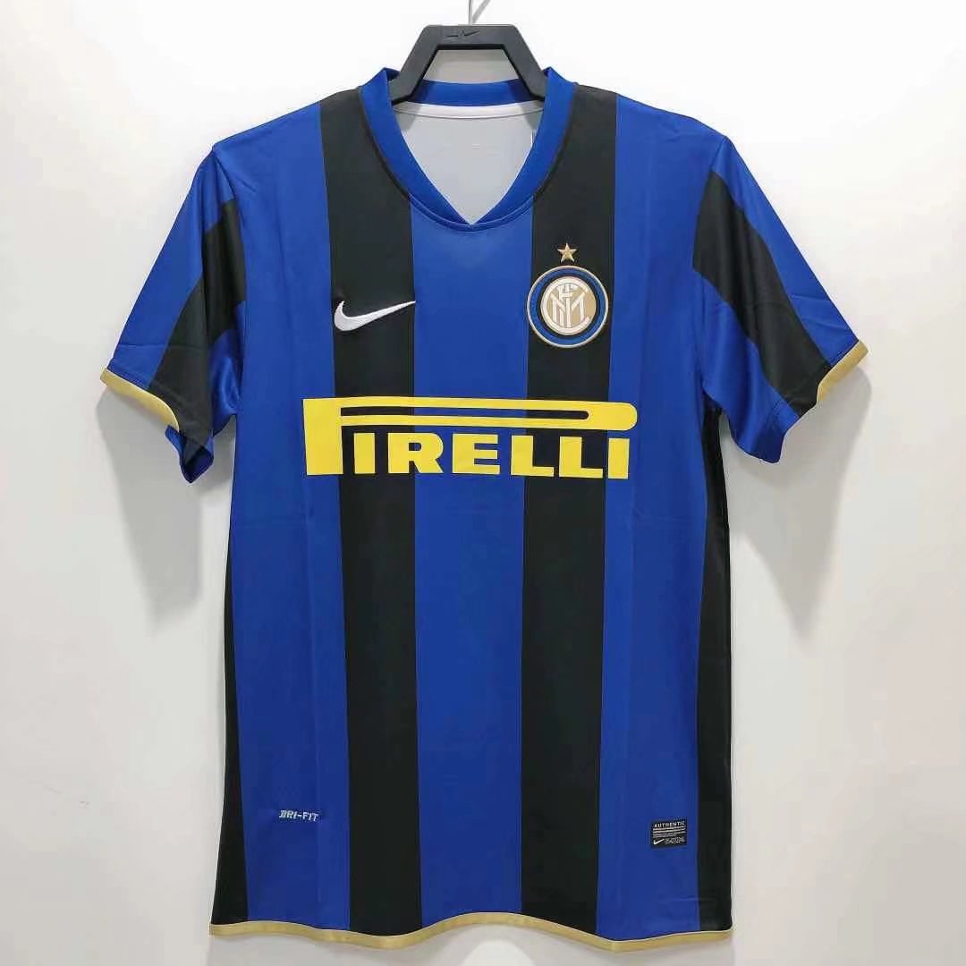 2008/2009 Internazionale Retro Home shirt : Thaï Quality - Pro Soccer Jersey