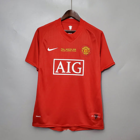 Cr7 2007/2008 Man United Home Retro shirt Short Sleeves : Thaï Quality - Pro Soccer Jersey