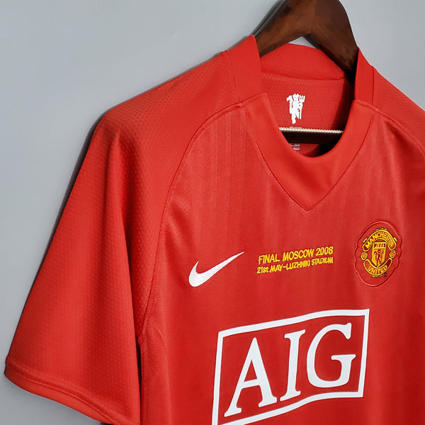 Cr7 2007/2008 Man United Home Retro shirt Short Sleeves : Thaï Quality - Pro Soccer Jersey