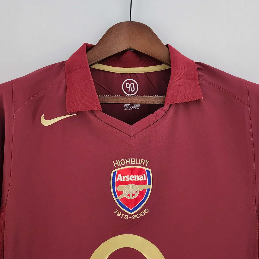 2004/2005 Arsenal FC Retro away shirt Long Sleeves : Thaï Quality - Pro Soccer Jersey
