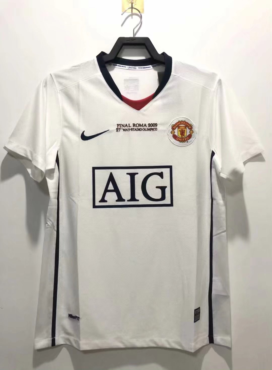Cr7 2008/2009 Man United Retro away shirt Short sleeves: Thaï Quality - Pro Soccer Jersey