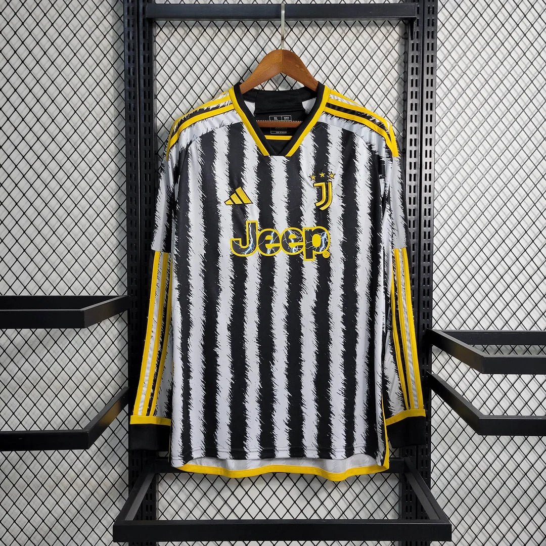 2023/2024 FC Juventus Home shirt Long Sleeves : Thaï Quality - Pro Soccer Jersey