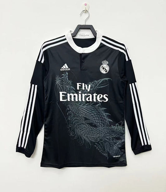 2014/2015 Real Madrid Retro away shirt Long Sleeves : Thaï Quality - Pro Soccer Jersey