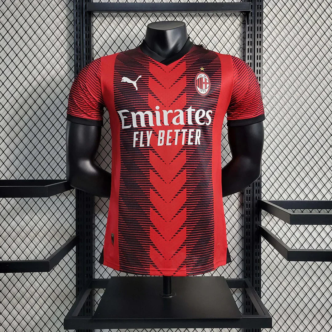 2023/2024 AC Milan Home shirt Player Version : Thaï Quality - Pro Soccer Jersey