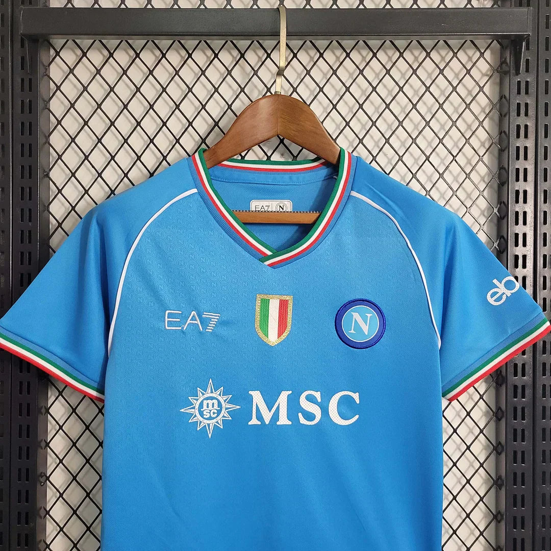 2023/2023 SSC Napoli Home shirt Kids Size : Thaï Quality - Pro Soccer Jersey