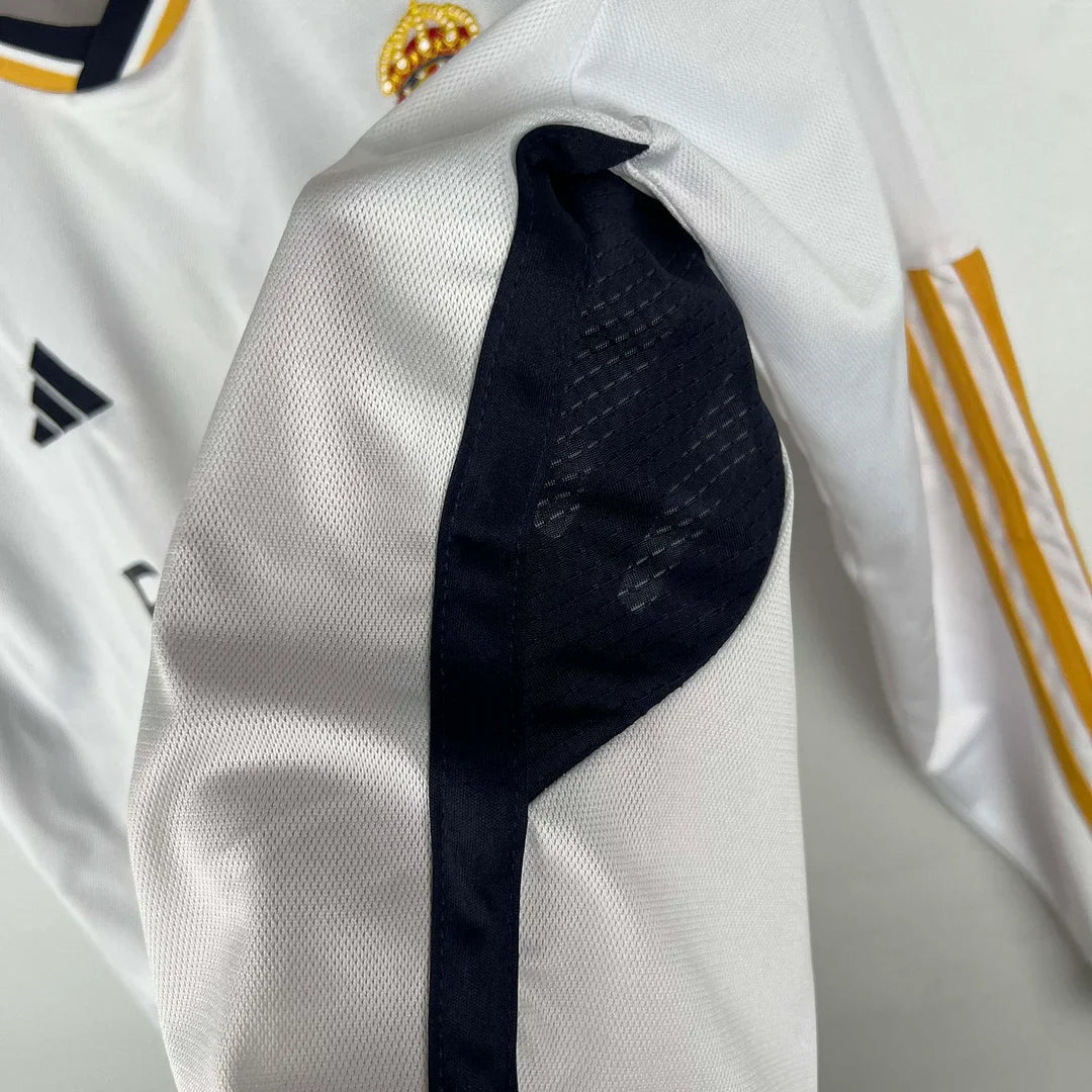 2023/2024 FC Real Madrid home shirt Long Sleeves : Thaï Quality - Pro Soccer Jersey