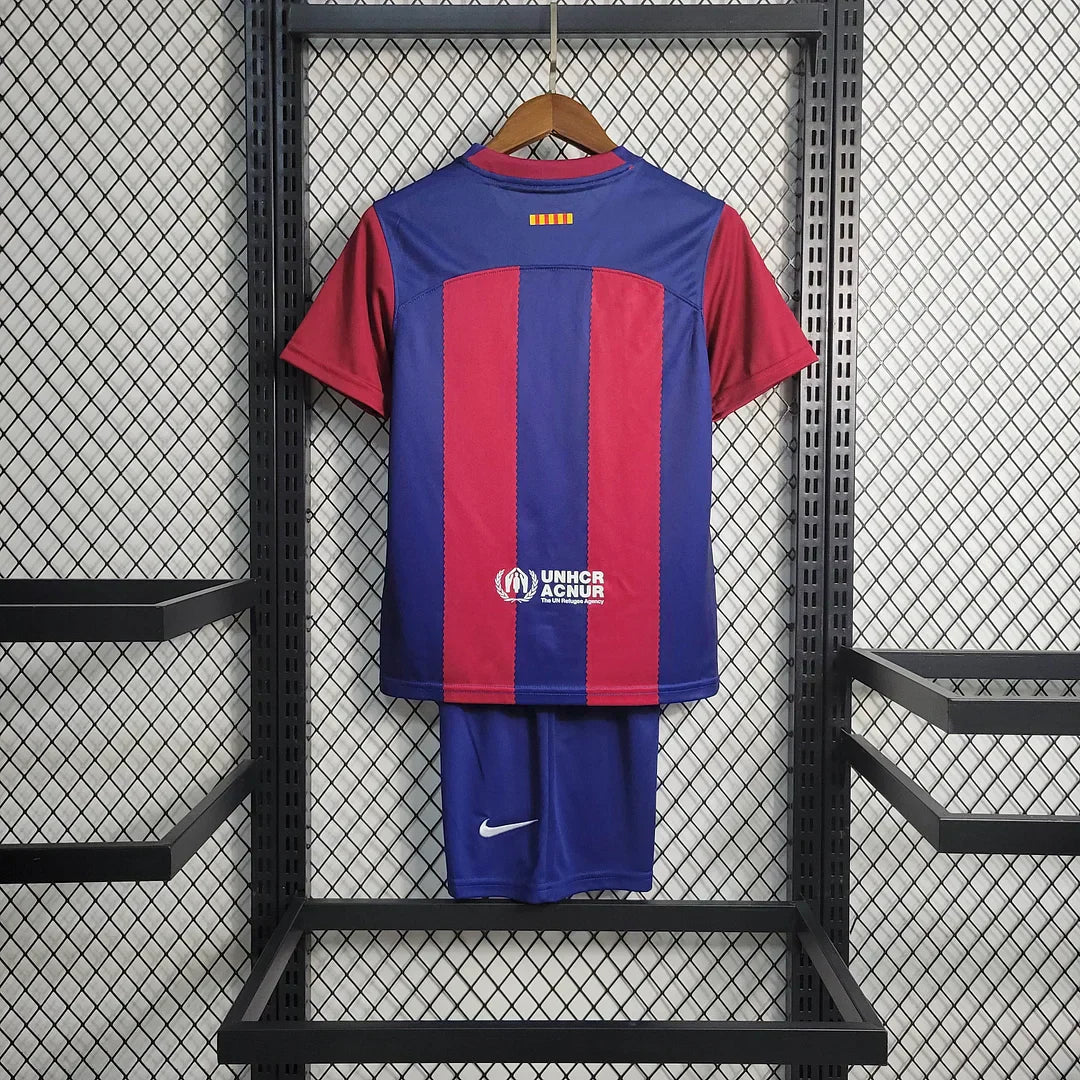 2023/2024 FC Barcelona Home Set Kids Size : Thaï Quality - Pro Soccer Jersey