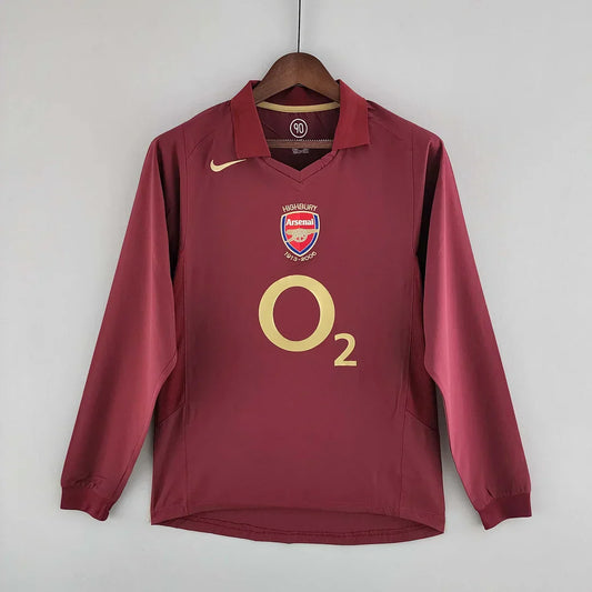 2004/2005 Arsenal FC Retro away shirt Long Sleeves : Thaï Quality - Pro Soccer Jersey