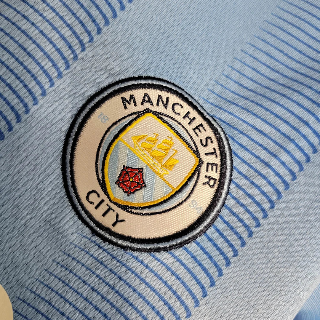 2023/2024 Man City Home Set Kids Size : Thaï Quality - Pro Soccer Jersey