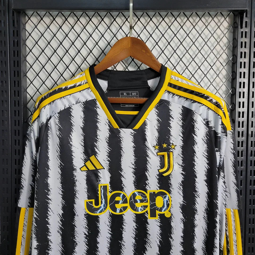 2023/2024 FC Juventus Home shirt Long Sleeves : Thaï Quality - Pro Soccer Jersey