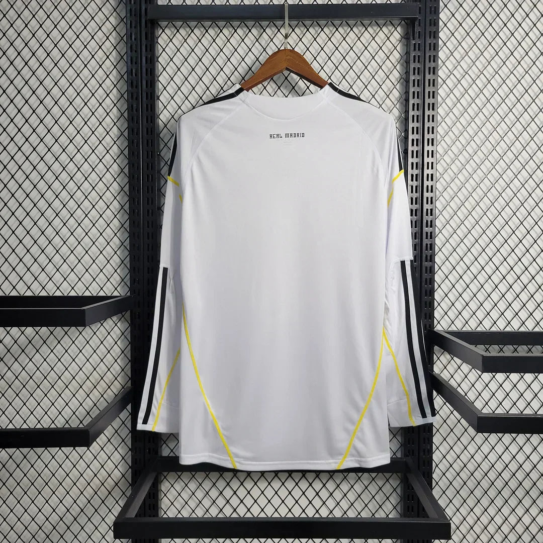 2009/2010 FC Real Madrid Retro Home shirt Long Sleeves : Thaï Quality - Pro Soccer Jersey