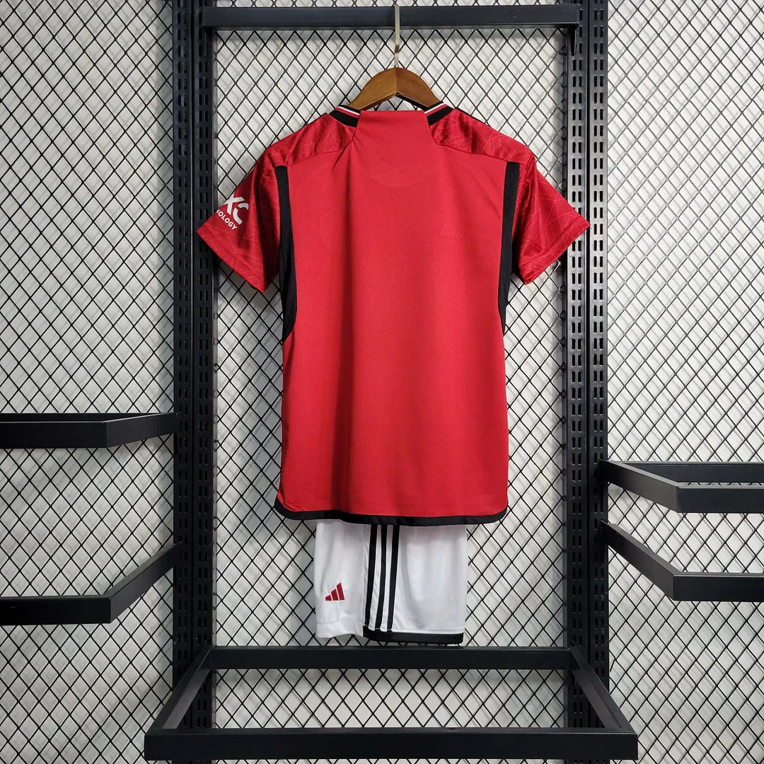 2023/2024 Man United Home Set Kids Size : Thaï Quality - Pro Soccer Jersey