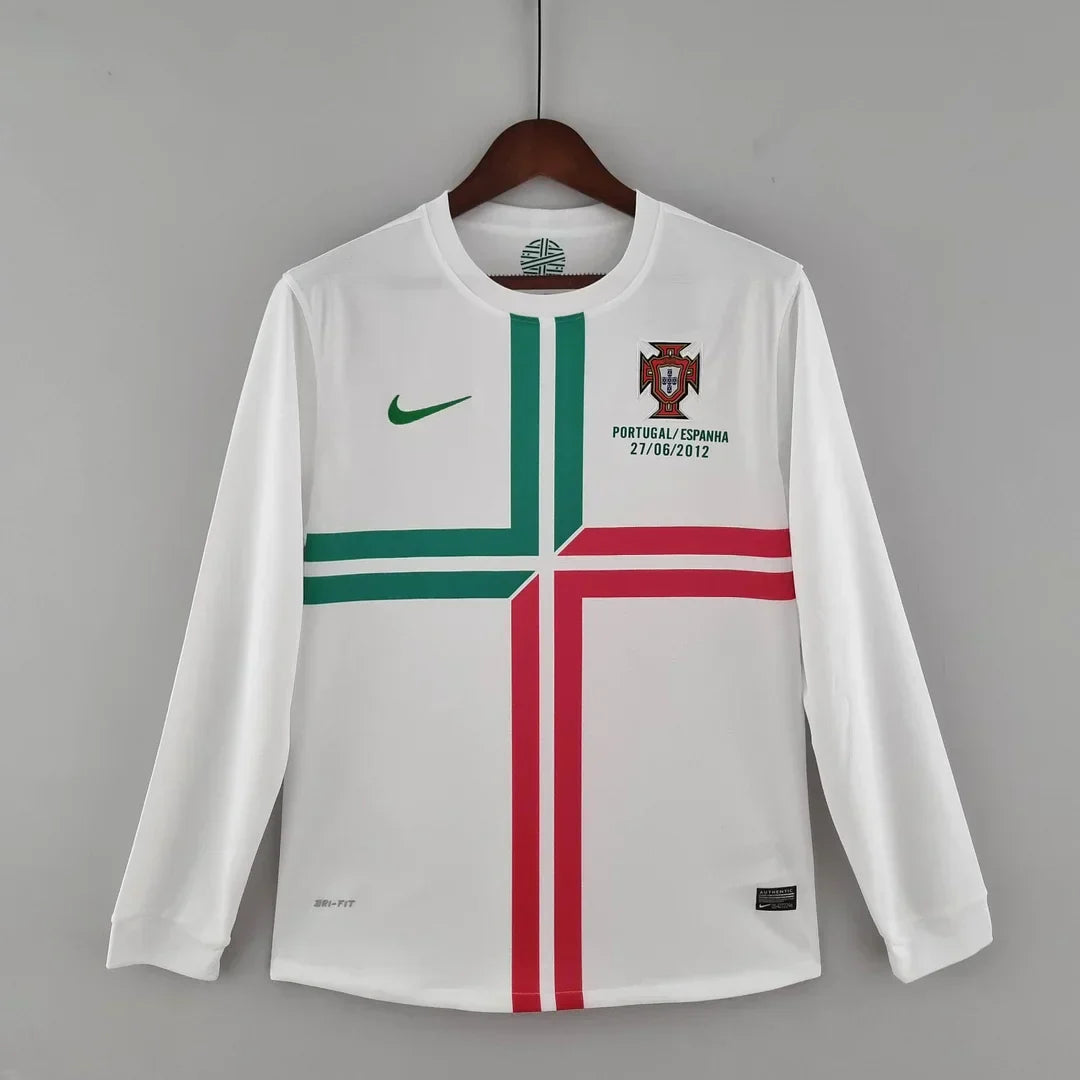 2012 UEFA Euro Portugal Retro away shirt Long Sleeves : Thaï Quality - Pro Soccer Jersey