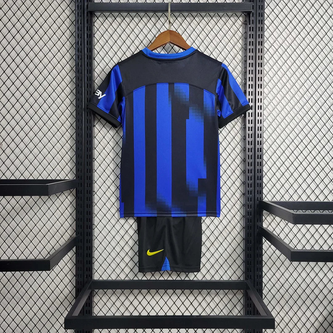 2023/2024 Internazionale Home Set Kids Size : Thaï Quality - Pro Soccer Jersey