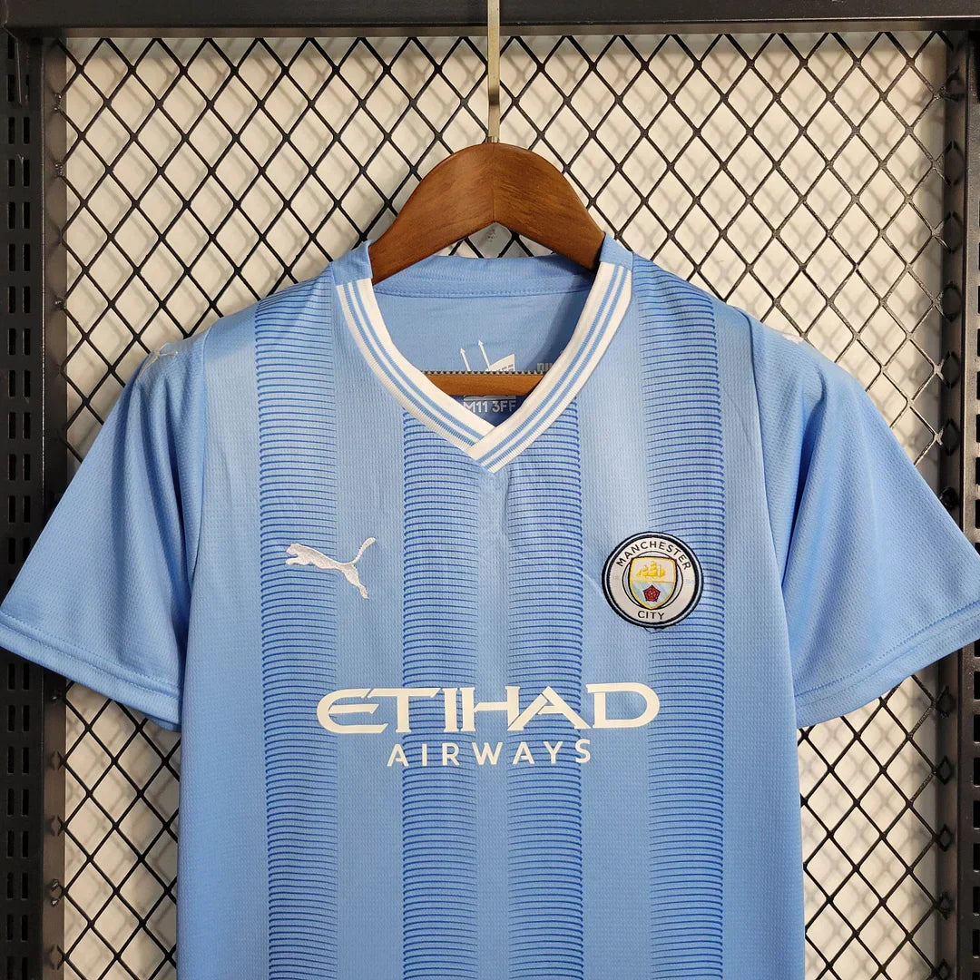 2023/2024 Man City Home Set Kids Size : Thaï Quality - Pro Soccer Jersey